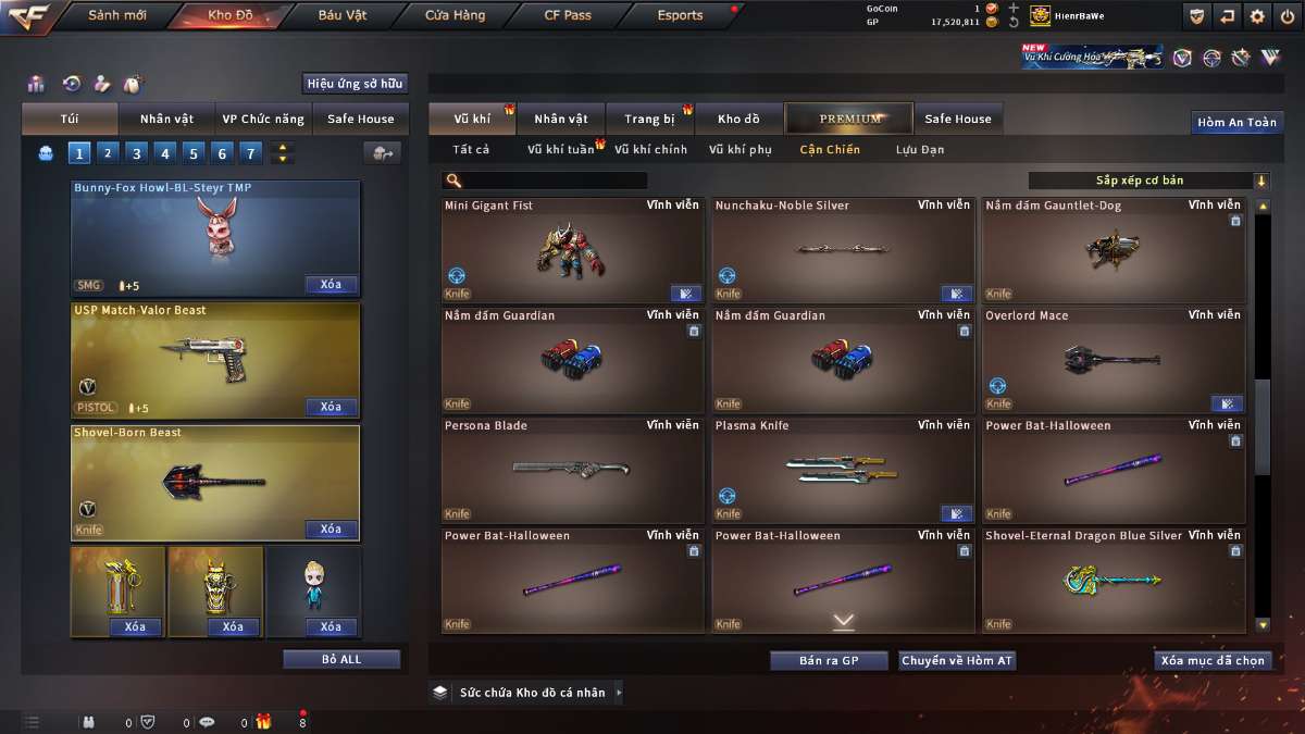 shop acc cf uy tin gia re